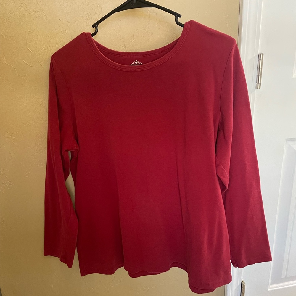 Women’s St John’s Bay Red t-shirt size 0X